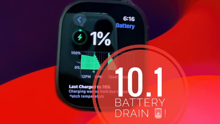 WatchOS 10.1 Проблемы с разрядкой батареи на Apple Watch 5 и более?